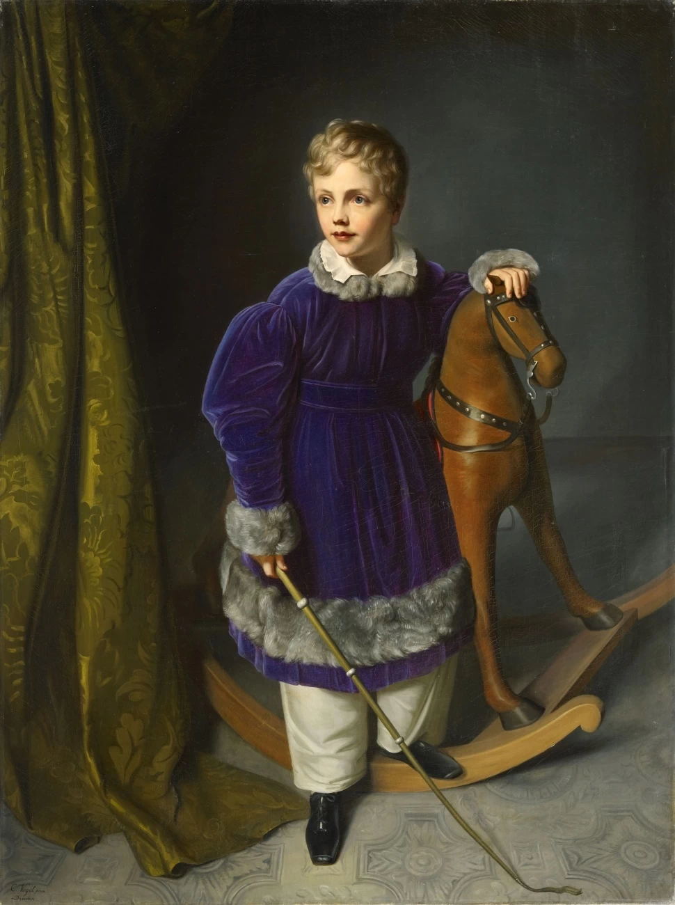 Re Alberto di Sassonia da bambino